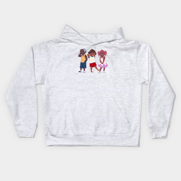 Baby Destiny Trio Kids Hoodie by Naniidraws